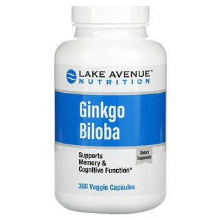 Lake Avenue Nutrition, Гинкго билоба, 120 мг, 360 вегетарианских капсул