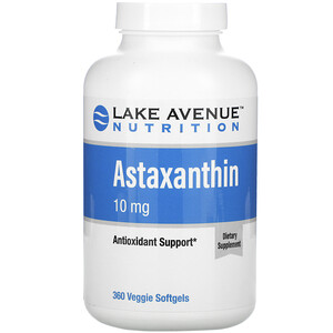 Отзывы о Lake Avenue Nutrition, Astaxanthin, 10 mg, 360 Veggie Softgels