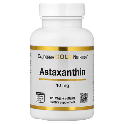 Product Image for California Gold Nutrition, Astaxanthin, 10 mg, 120 Veggie Softgels
