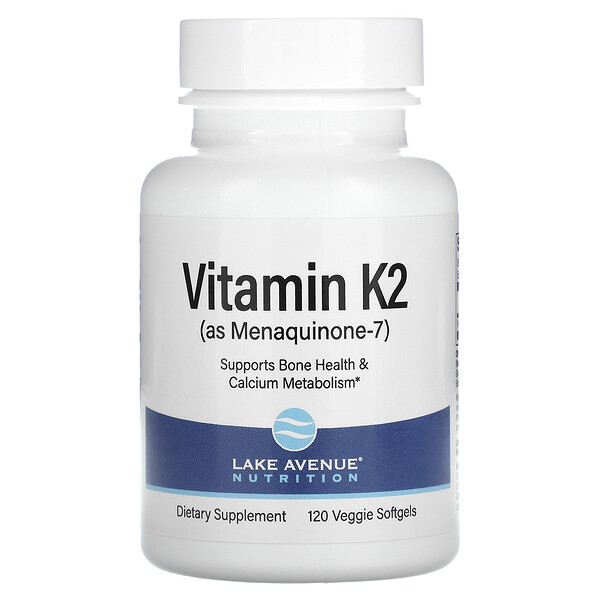 Lake Avenue Nutrition, Vitamin K2 (as Menaquinone7), 50 mcg, 120