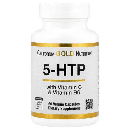 California Gold Nutrition 5-HTP ウィズ ビタミンB6&ビタミンC ベジカプセル60粒