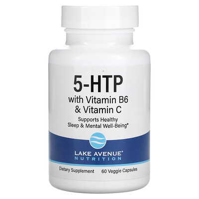 

Lake Avenue Nutrition 5-HTP with Vitamin B6 & Vitamin C 60 Veggie Capsules