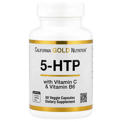 5-HTP з вітамінами B6 і C, 60 веганських капсул