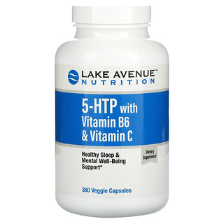 Lake Avenue Nutrition, 含维生素 B6 和维生素 C 的 5-HTP，360 粒素食胶囊
