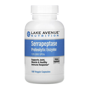 Отзывы о Lake Avenue Nutrition, Serrapeptase, Proteolytic Enzyme, 120,000 SPUs, 180 Veggie Capsules