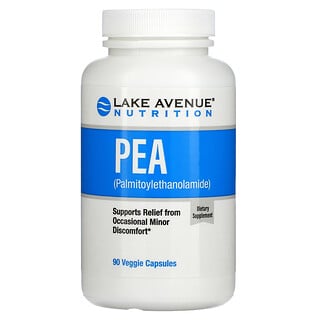 Lake Avenue Nutrition, PEA（棕櫚醯胺乙醇），300 毫克，90 粒素食膠囊