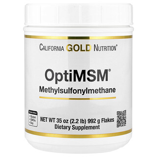 California Gold Nutrition, OptiMSM® en copos, Suplemento de metilsulfonilmetano, 992 g (35 oz)