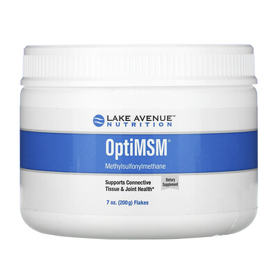 Lake Avenue Nutrition OptiMSM, хлопья, 200 г (7 унций)