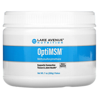 Lake Avenue Nutrition, OptiMSM, растворимый метилсульфонилметан, в виде хлопьев, 200 г (7 унций)