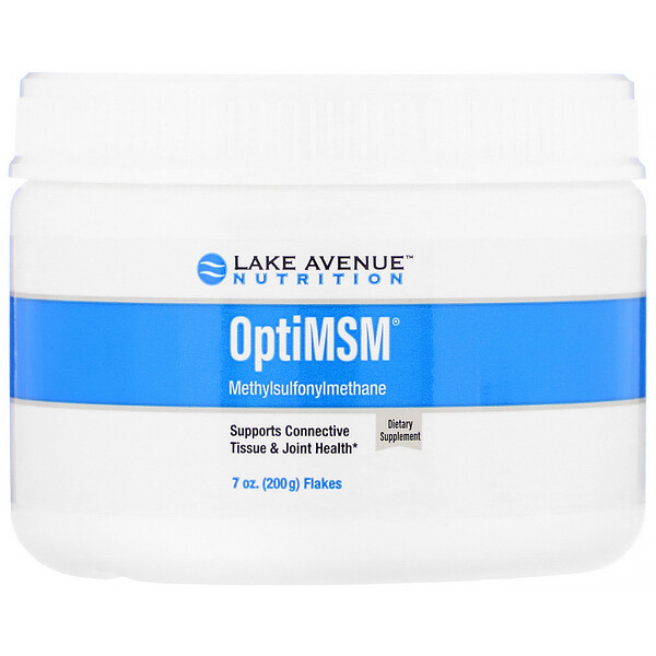 Lake Avenue Nutrition, OptiMSM, 200 г, хлопья