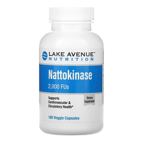 Nattokinase 蛋白分解酵素素食膠囊，2000 FU，180 粒裝
