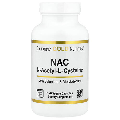 California Gold Nutrition N-アセチル-L-システイン モリブデンとセレン配合 ベジカプセル120粒
