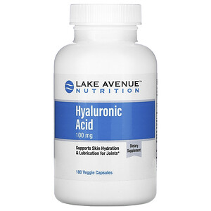 Отзывы о Lake Avenue Nutrition, Hyaluronic Acid, 100 mg, 180 Veggie Capsules