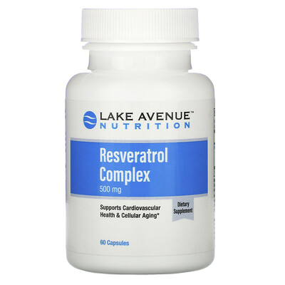 

Lake Avenue Nutrition Комплекс с ресвератролом, 500 мг, 60 капсул