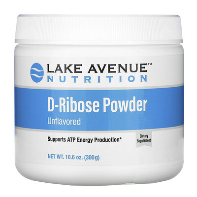 Lake Avenue Nutrition порошок D-рибозы, без добавок, 300 г (10,6 унции)