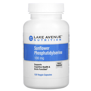 Lake Avenue Nutrition, Sunflower Phosphatidylserine, 100 mg, 120 Veggie Capsules отзывы