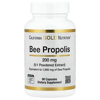 California Gold Nutrition, Propóleo de abeja, 1000 mg, 90 cápsulas
