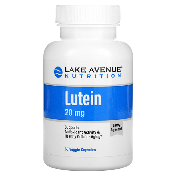 Luteína, 20 mg, 60 Cápsulas Vegetais 