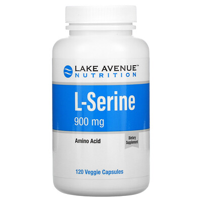 Lake Avenue Nutrition L-Serine, 900 mg, 120 Veggie Capsules