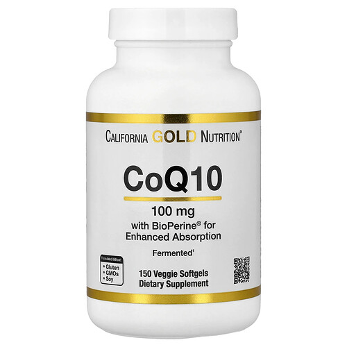 California Gold Nutrition, CoQ10 with Bioperine® ブラックペッパーエキス, ベジソフトジェル150粒