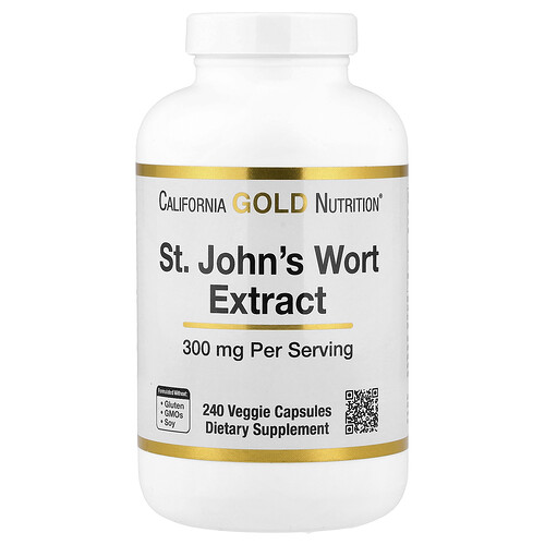 California Gold Nutrition, St. John's Wort Extract, 300 mg, 240 Veggie Capsules