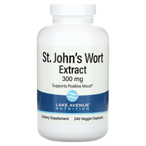 Lake Avenue Nutrition Lake Avenue Nutrition, St. John's Wort Extract, 300 mg, 240 Veggie Capsules