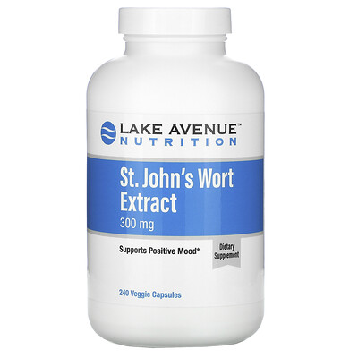 Lake Avenue Nutrition экстракт зверобоя, 300 мг, 240 растительных капсул