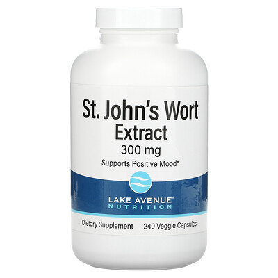 

Lake Avenue Nutrition St. John's Wort Extract 300 mg 240 Veggie Capsules