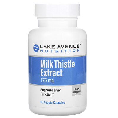 

Lake Avenue Nutrition экстракт расторопши, 175 мг, 90 растительных капсул