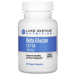 Отзывы о Lake Avenue Nutrition, Beta Glucan 1-3, 1-6, 200 mg, 60 Veggie Capsules