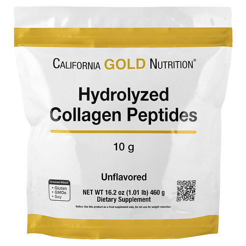 Lake Avenue Nutrition, Hydrolyzed Collagen Peptides, Type I & III, Unflavored, 1.01 lb (460 g)