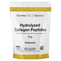 California Gold Nutrition, Peptida Kolagen Terhidrolisis, Tipe I & III, Tanpa Rasa, 200 g (7,05 ons)