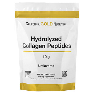 California Gold Nutrition, Hydrolyzed Collagen Peptides, Type I & III, Unflavored, 7.05 oz (200 g)