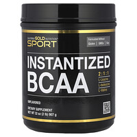 California Gold Nutrition, 인스턴트 BCAA 분말, L-류신, L-아이소류신, L-발린 함유, 무맛, 907g(2lb)