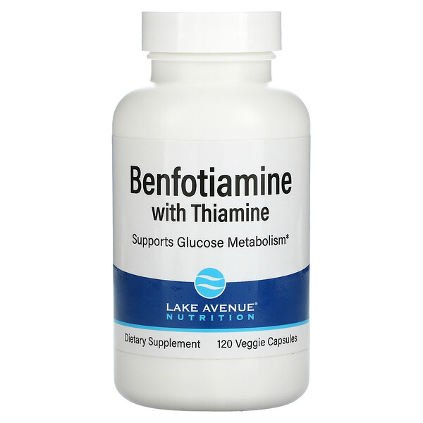 Benfotiamine with Thiamine, 250 mg, 120 Veggie Capsules