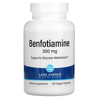Lake Avenue Nutrition, Benfotiamine, 300 mg, 120 capsules végétariennes