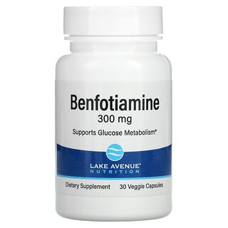 Lake Avenue Nutrition, Benfotiamine, Benfotiamin, 300 mg, 30 pflanzliche Kapseln
