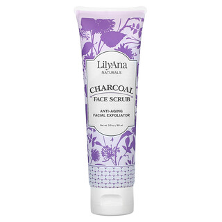 Lilyana Naturals, Exfoliante facial con carbón vegetal, 88 ml (3 oz)