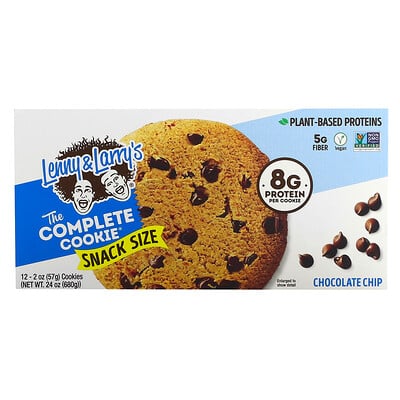 

Lenny & Larry's The COMPLETE Cookie шоколадная крошка 12 штук 57 г (2 унции)