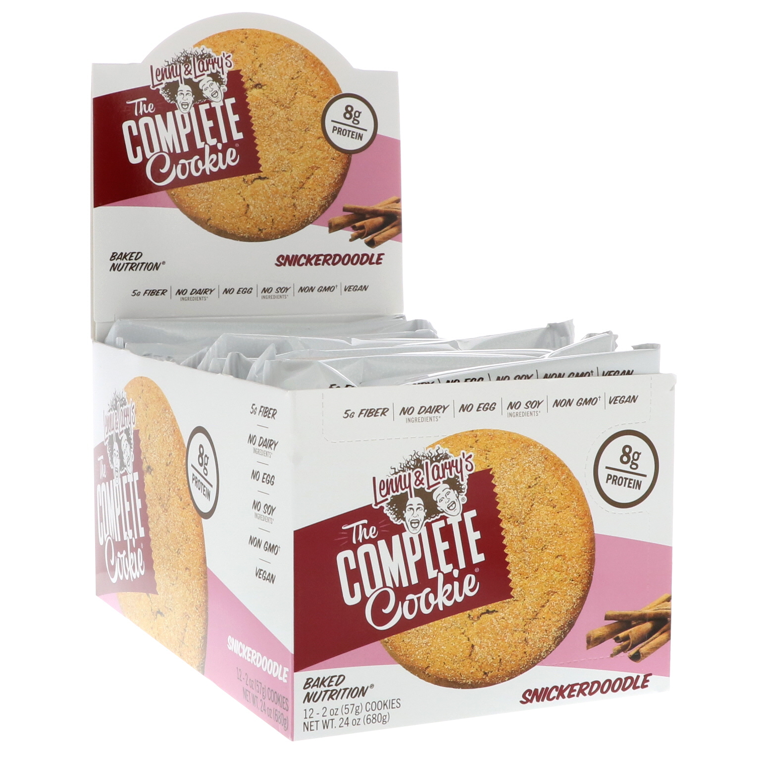 Lenny & Larry's, The Complete Cookie Snickerdoodle, 12 Cookies, 2 oz