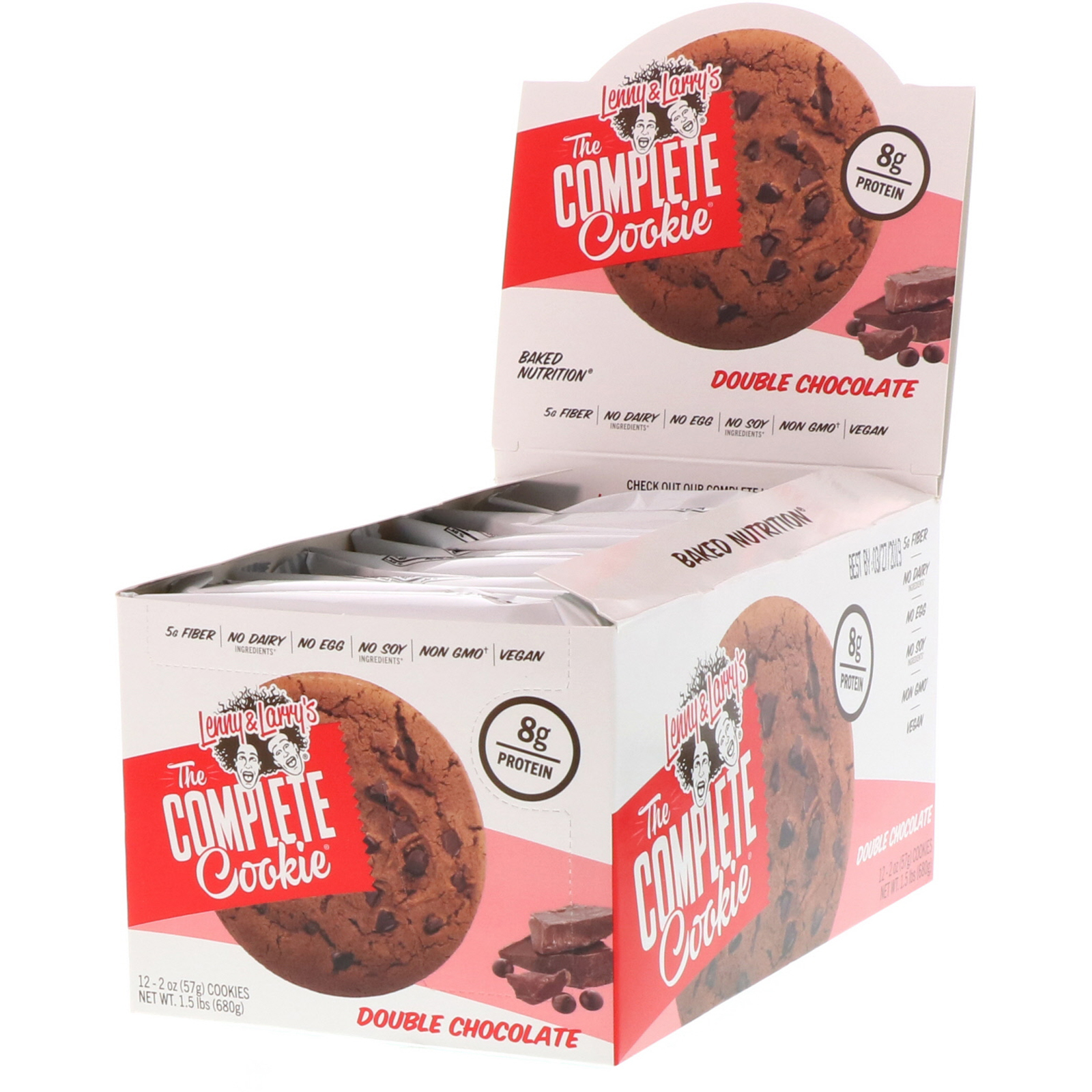 Lenny Larry's The COMPLETE Cookie 93％以上節約 各57g 【NEW限定品】 12個 コンプリートクッキー ダブルチョコレート 2オンス