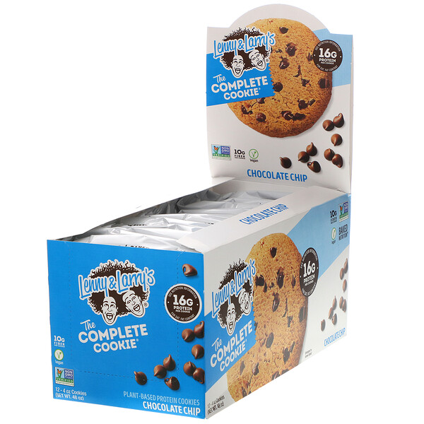 Lenny & Larry's, The COMPLETE Cookie（コンプリートクッキー）、チョコレートチップ、12個、各113g（4オンス）