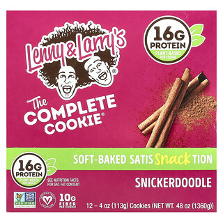 Lenny & Larry's, Complete Cookie®，肉桂糖霜饼干，12 块，每块 4 盎司（113 克）