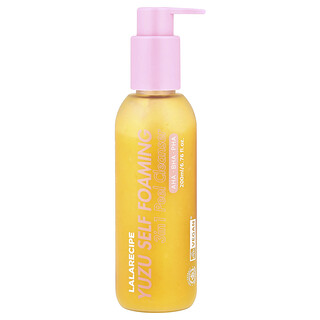 Lalarecipe, Yuzu Self Foaming, Limpiador exfoliante 3 en 1, 200 ml (6,76 oz. Líq.)