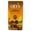 Lily's Sweets, Плитка темного шоколада, оригинальный, 55% какао, 85 г (3 унции)
