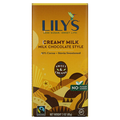 Купить Lily's Sweets Шоколадный батончик с 40% какао, молочный, 85 г (3 унции)