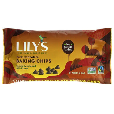 Lily's Sweets Dark Chocolate Baking Chips, 9 oz (255 g)