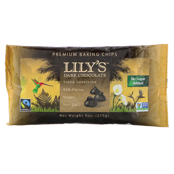 Lily's Sweets, Dark Chocolate, Premium Baking Chips, 9 oz (255 g) iHerb