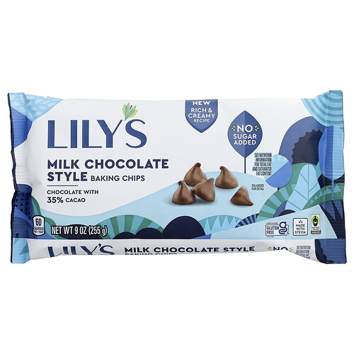 Lily's Sweets, Baking Chips, Milchschokoladenstil, 35% Kakao, 255 g (9 oz.)