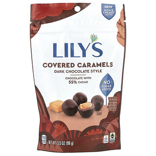 Lily's Sweets, Karamel met een laagje pure chocolade, 99 g